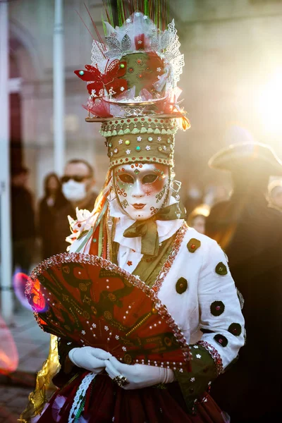 Editorial 5Th March 2022 Rosheim France Venetian Carnival Most Beautiful — Stockfoto