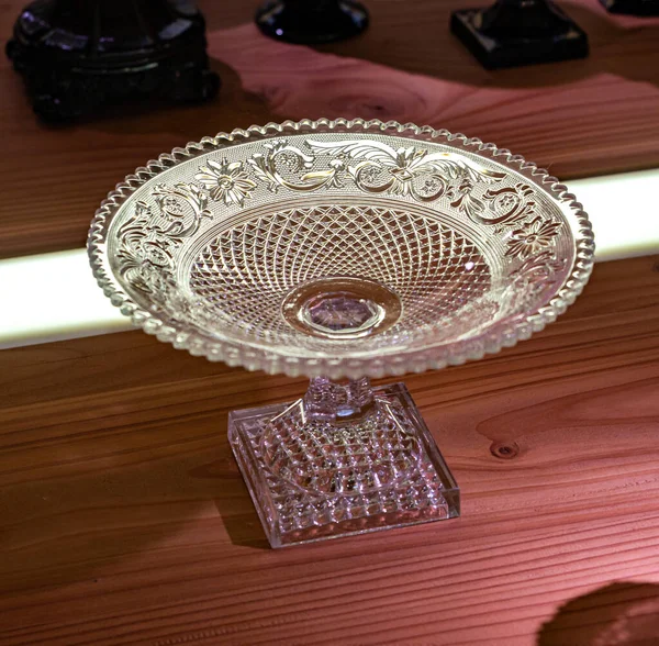 Stunningly Beautiful Crystal Products Vases Wine Glasses Decorative Glassware Alsace — Fotografia de Stock