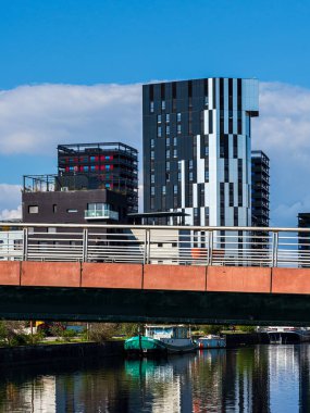 New modern high-rise residential apartments in Strasbourg. France