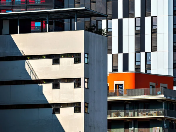 Novos Modernos Apartamentos Residenciais Arranha Céus Estrasburgo França — Fotografia de Stock