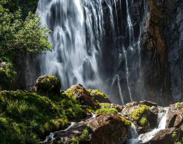 Falling Water Waterfall Creates Cloud Water Dust Amazing Beauty Nature —  Fotos de Stock