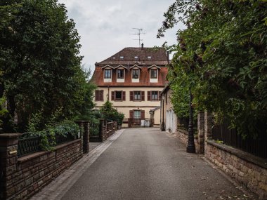 Old streets and medieval village Marmoutier, Alsace, France