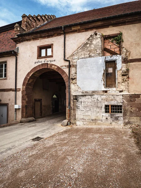 Old streets and medieval village Marmoutier, Alsace, France