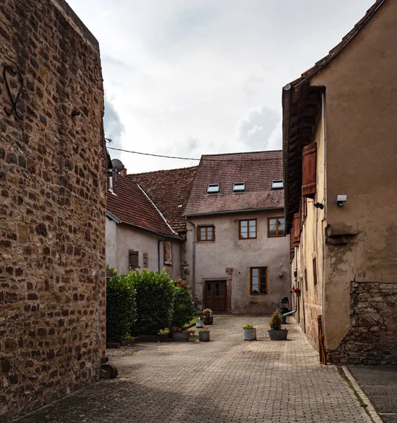Old Streets Medieval Village Marmoutier Alsace France — Stok fotoğraf
