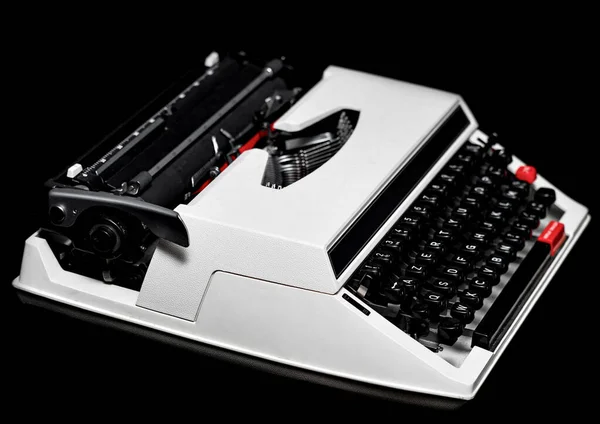 Alte Oldtimer Schreibmaschine Zwei Farben Rot Und Schwarz Stilvolles Seltenes — Stockfoto