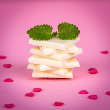  beyaz çikolata yığın