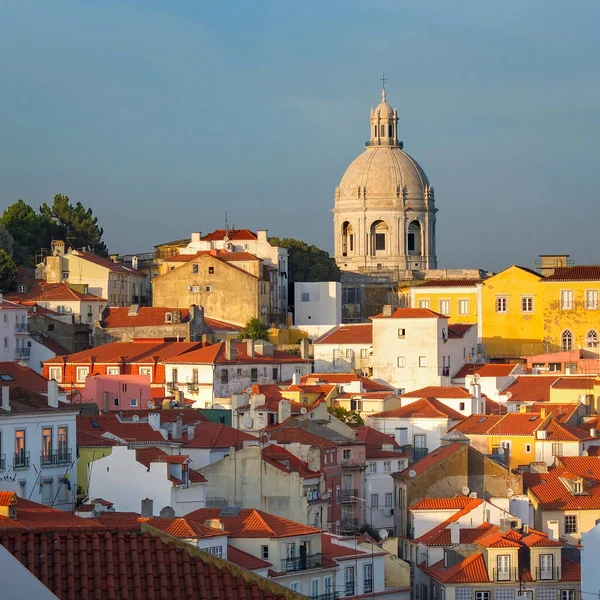 Vista Panorámica Del Casco Antiguo Lisboa Portugal — Foto de Stock