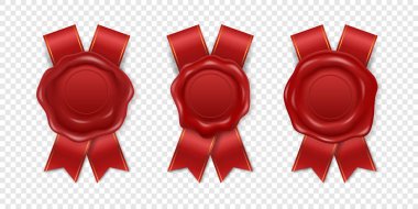 Vektör 3d Gerçekçi Vintage Red Stamp, Wax Seal Seal tecrit edildi. Balmumu, Pul, Kalite Sertifikası, Belge, Mektup, Zarf. İz, Wax Insignia, Tag. Garanti, Gizli İşaret, Etiket