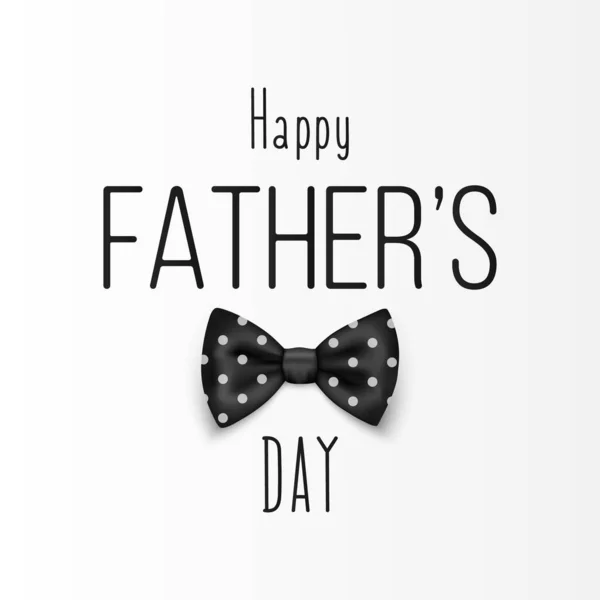 Fathers Day June 19Th Vector Background Banner Polka Dot Black — Stock Vector