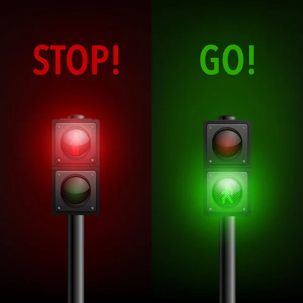 Vector 3d Realistic Detailed Road Traffic Lights Icon Set Isolated. Safety Rules Concept, Design Template. Stoplight, Turned On Traffic Lights with Red and Yellow Light. Pedestrian Traffic Light.