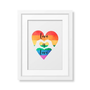 Aşk Lovw 'dur. Tişört için Vektör Tasarımı, Plackard Yazdırma, Gurur Ayı Kutlama Konsepti. Lgbt Gökkuşağı, Transseksüel Bayrağı ile tipografi Qute. LGBT, Geyler, Lezbiyenler, İnsan Hakları için Savaşın.