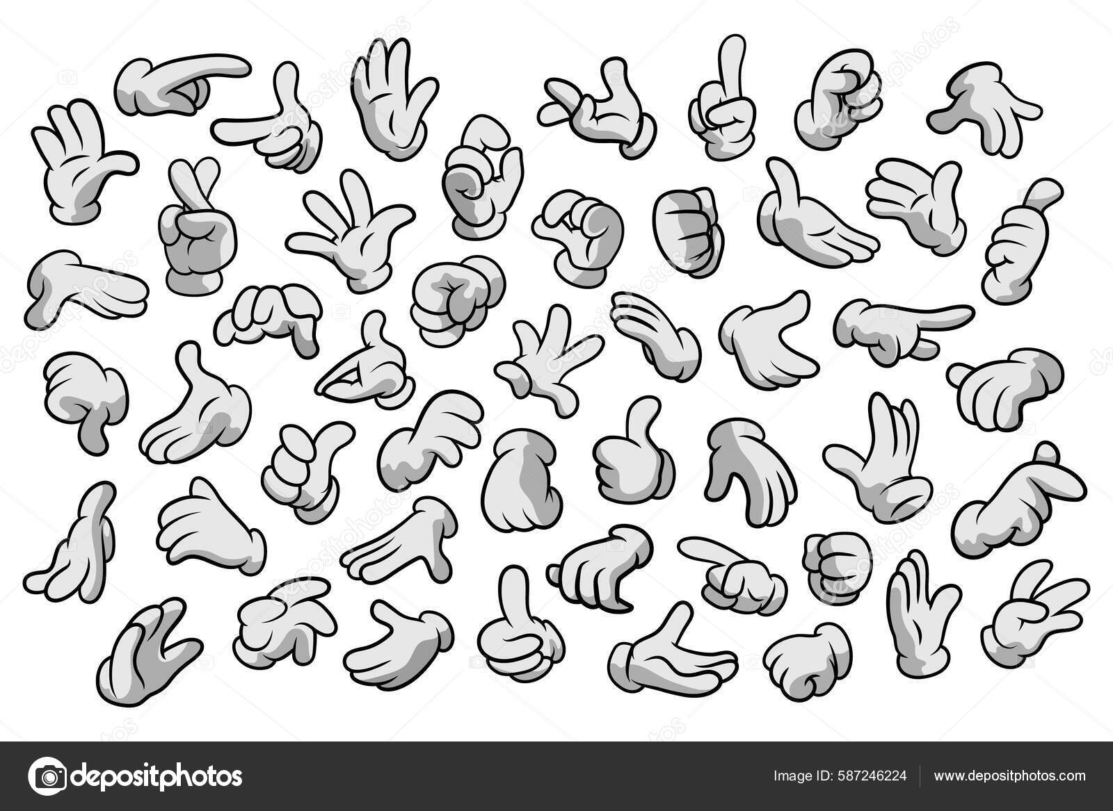 Cartoon gloves sale drawing