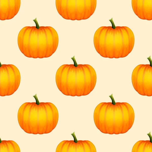 Vector Otoño Halloween Patrón Sin Costuras Con Calabazas Fondos Pantalla — Archivo Imágenes Vectoriales