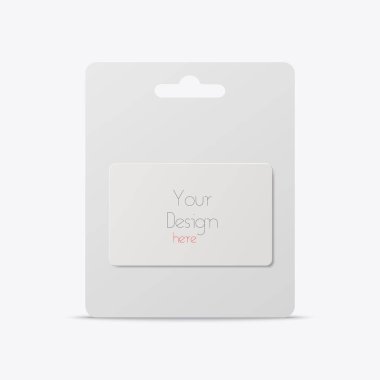 Vektör 3d Gerçekçi Beyaz Hediye Kartı, Sertifika, Misafir Odası, Plastik Otel Apartman Kartı, Kimlik Kartı, Satış, Kredi Kartı Tasarım Şablonu. Mockup, Marka Şablonu. Ön Görünüm.