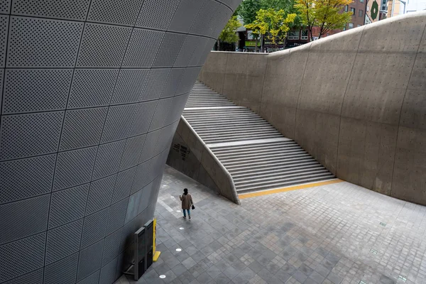 Dongdaemun Design Plaza Hito Seúl Corea Del Sur Arquitectura Futurista — Foto de Stock