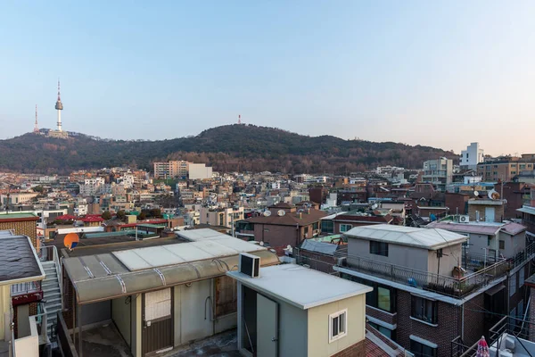 Itaewon District Namsan Tower Yongsan Seoul South Korea December 2021 — Stockfoto