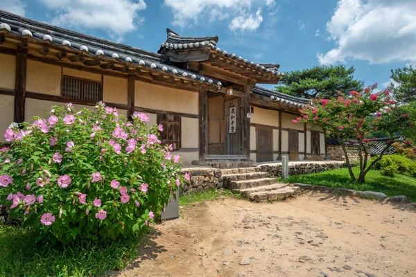 Hahoe Traditional Folk Village Andong South Korea Unesco Site July — Stock fotografie