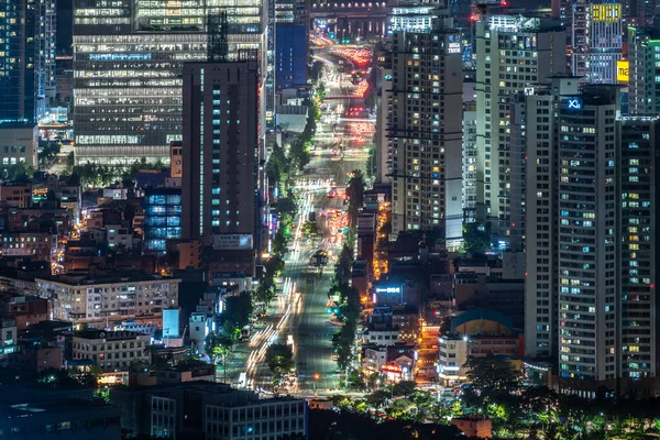 Seoul Night Cityscape View South Korea Travel August 2022 — 스톡 사진