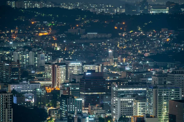Seoul Night Cityscape View South Korea Travel August 2022 — Stockfoto