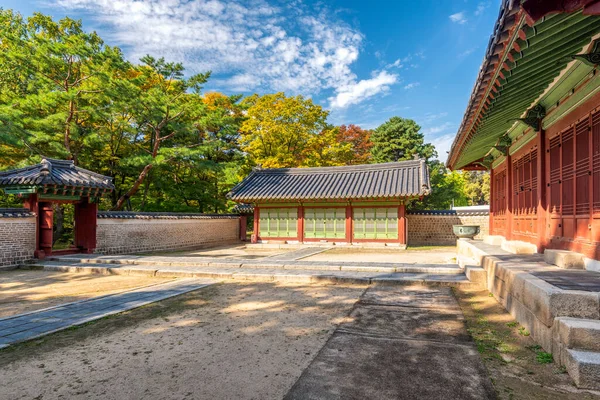 Santuario Confuciano Jongmyo Dedicado Los Reyes Reinas Fallecidos Dinastía Coreana —  Fotos de Stock