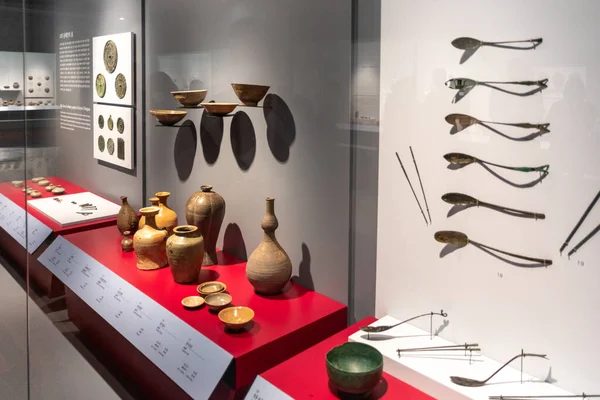 Museo Busan Collezione Manufatti Reliquie Busan Corea Del Sud Ottobre — Foto Stock
