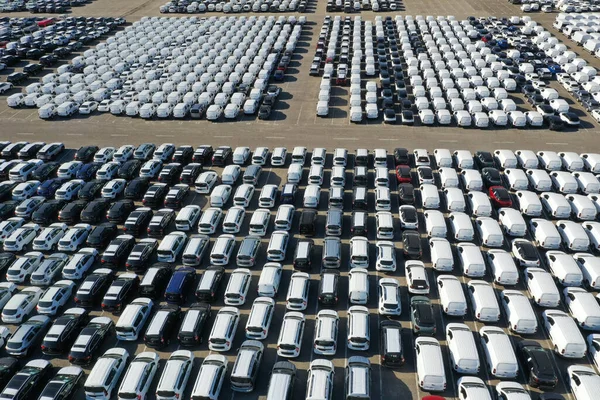 Odessa Ukraine August 2021 Aerial View Drone Automobile Customs Terminal — Stock Photo, Image