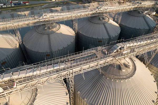 Odessa Ukraine August 2021 Grain Terminals Modern Sea Commercial Port — Stock Photo, Image