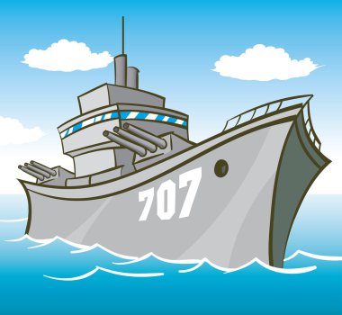 Battleship clipart