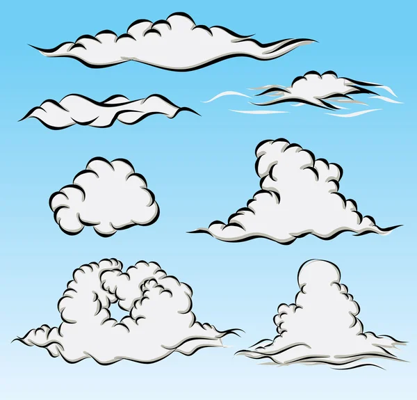 Cloud en hemel — Stockvector
