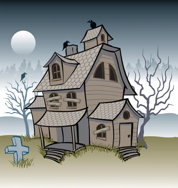 Haunted House — Stock Vector