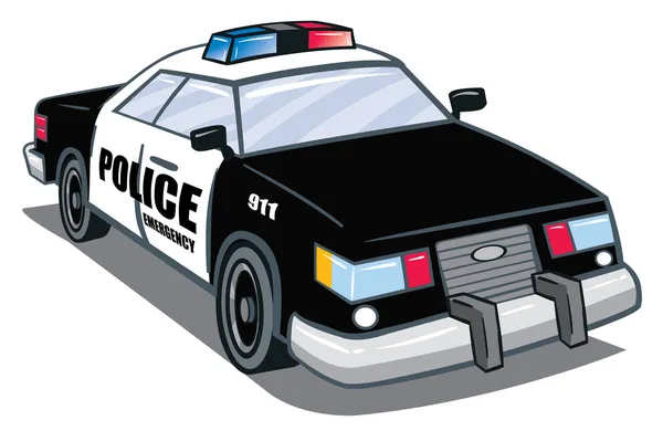 Coche de policía — Vector de stock