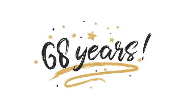 68 Ans Anniversaire Images Vectorielles 68 Ans Anniversaire Vecteurs Libres De Droits Depositphotos