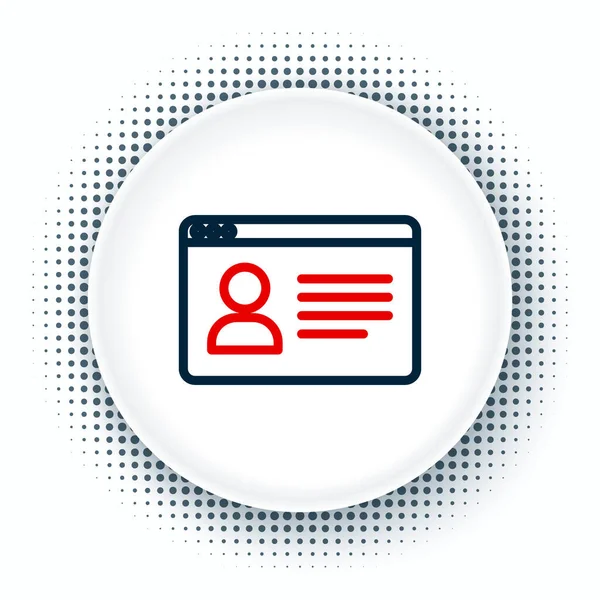 Çevrimiçi Sınıf simgesi beyaz arkaplanda izole edildi. Çevrimiçi eğitim kavramı. Renkli taslak konsepti. Vektör