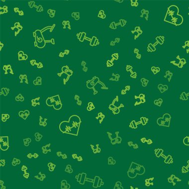 Sabit bisiklet, kalp atış hızı ve Dumbbell 'ı kusursuz bir şekilde ayarlayın. Vektör