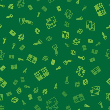 Hat Feather ve Inkwell 'i ayarlayın. Rüşvet, nakit para ve Zarf' ı kusursuz bir şablon üzerine ayarlayın. Vektör