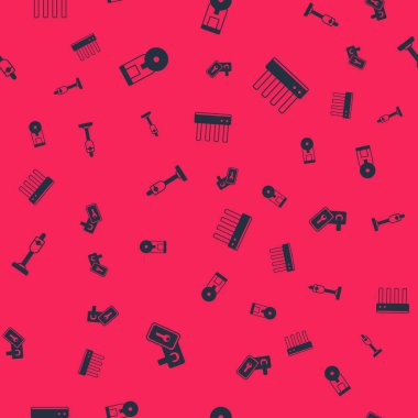 Dijital kapı kilidini, akıllı kahve makinesini, elektrik süpürgesini, Router 'ı ve kablosuz kablosuz sinyalini kusursuz desene ayarlayın. Vektör