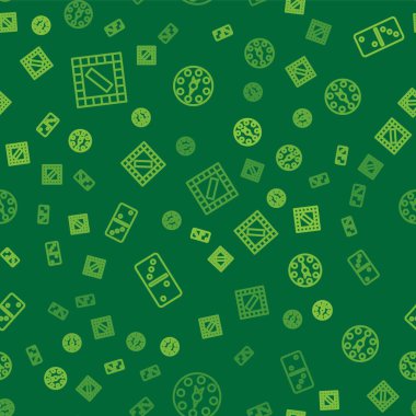 Çizgi tahtası oyunu, Domino ve Twister 'ı kusursuz bir düzene sokun. Vektör