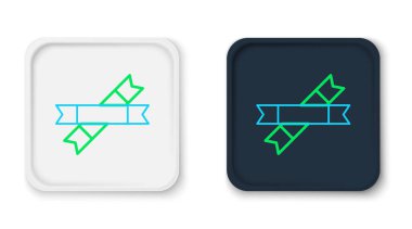 Çizgi Şekeri paket simgesi beyaz arkaplanda izole edildi. Kahve, tuz, baharat gibi toplu gıda ürünleri için ayrı ayrı paketler. Renkli taslak konsepti. Vektör