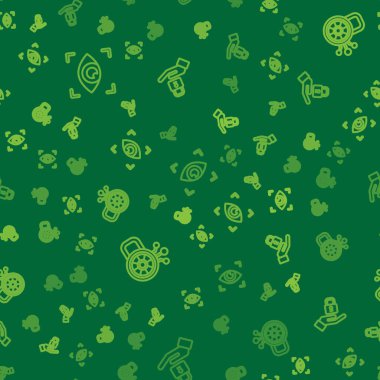 Hat göz taraması, siber güvenlik ve kilit hatlarını kusursuz bir şekilde ayarlayın. Vektör