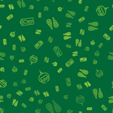 Meteoroloji termometresi, kayak kaldırma ve kar ayakkabılarını kusursuz desene ayarlayın. Vektör