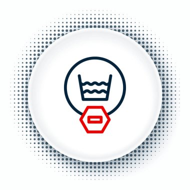 Beyaz arkaplanda ince çizgi temizleme simgesi izole edildi. Renkli taslak konsepti. Vektör