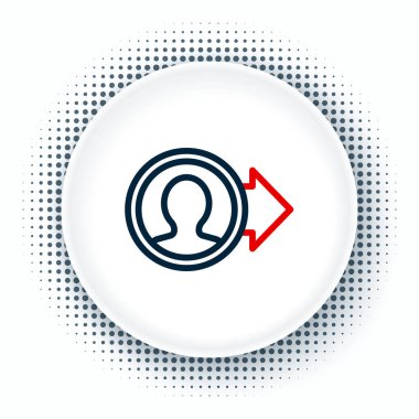 Satır Oluştur beyaz arkaplan üzerinde izole hesap ekran simgesi. Renkli taslak konsepti. Vektör