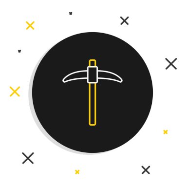 Çizgi Seçme simgesi beyaz arkaplanda izole edildi. Renkli taslak konsepti. Vektör