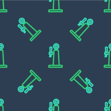 Çizgi Birası simgesi mavi arkaplanda izole edilmiş kusursuz desen. Vektör