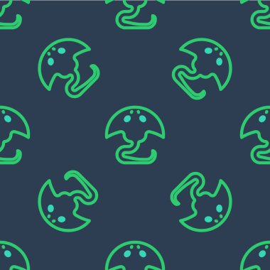 Stingray çizgisi simgesi mavi arkaplanda izole edilmiş. Vektör