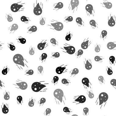 Siyah Ateştopu simgesi beyaz zeminde izole edilmiş. Vektör