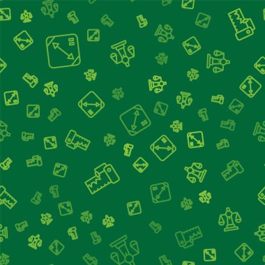 Çizgiyi çapraz ölçeklendirme, ölçüm aleti ve adaletin terazisini kusursuz örüntüye ayarlayın. Vektör