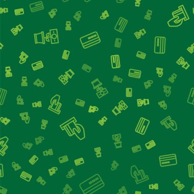 Hat para tesisi, kredi kartı eklendi ve kusursuz bir düzende. Vektör