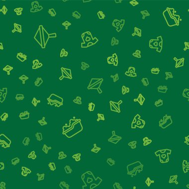 Kuyruk girdabı oyuncağı, bebek küveti ve kıyafetleri kusursuz. Vektör