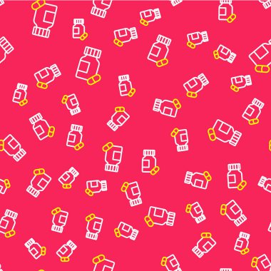 Yatıştırıcı ilaç ikonu kırmızı arka planda izole edilmiş. Vektör